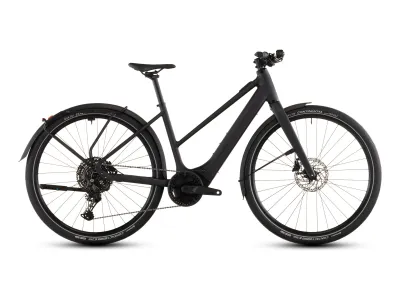 Cube Editor Hybrid Pro 400X FE in coal´n´prism (Schwarz/Anthrazit) – Seitenansicht rechts, Trapez