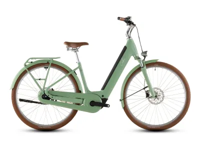 Cube Aruba Hybrid 600 in cactus´n´brown (Pastellgrün/Braun) – Seitenansicht rechts