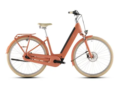 Cube Aruba Hybrid 600 in papaya´n´creme (Orange/Creme) – Seitenansicht rechts