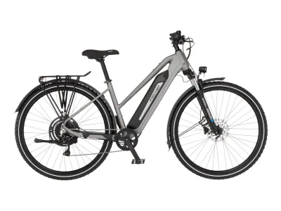 Fischer Terra 2.2 Active in Smoke grey matt (Grau matt) – Seitenansicht rechts, Trapezrahmen