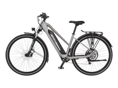 Fischer Terra 2.2 Active in Smoke grey matt (Grau matt) – Seitenansicht links, Trapezrahmen
