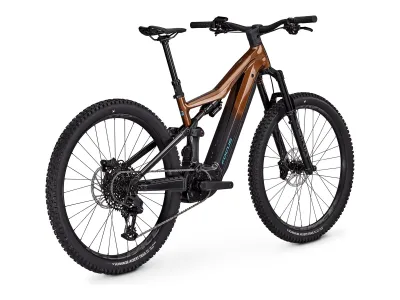 Focus JAM² 6.8 in Goldbrown / Diamondblack (Braun/Schwarz) – 3/4-Ansicht hinten rechts