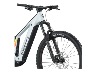Scott Patron 930 in cumulus white/black (Weiß/Schwarz) – Front mit Federgabel