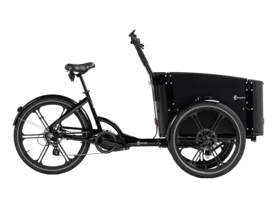 Cargobike of Sweden DeLight in Schwarz – Seitenansicht rechts