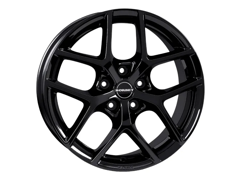 Borbet Y black glossy – 3/4-Ansicht