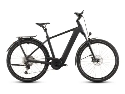 Cube Kathmandu Hybrid Pro 800 in coal´n´black (Anthrazit/Schwarz) – Seitenansicht rechts, Diamant
