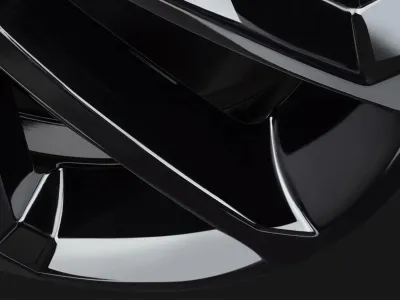Borbet N black glossy – Detail Speichen