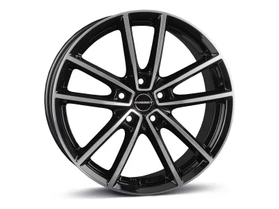Borbet W black polished glossy – 3/4-Ansicht