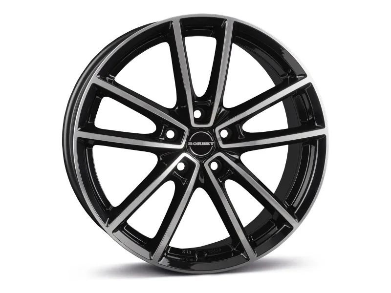 Borbet W black polished glossy – 3/4-Ansicht