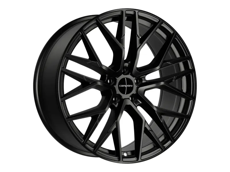 Carmani 20 Ludwig black matt – Felge 3/4-Ansicht