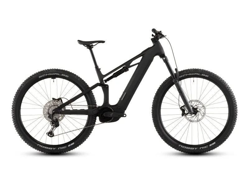 Cube Stereo Hybrid ONE44 HPC Race 800 in blackline (Schwarz) – Seitenansicht rechts