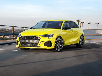 2DRV WH37 schwarz hochglanzpoliert – Montiert an einem Audi S3 Sportback