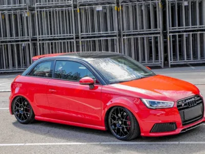 BBS XR Schwarz Glanz – Montiert an einem Audi S1
